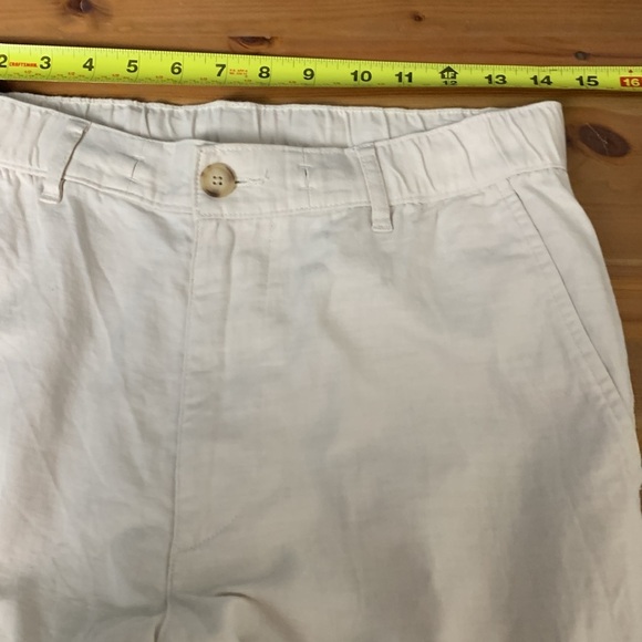 Uniqlo NWOT lightweight linen  cotton spandex summer pants, off white - Picture 5 of 10